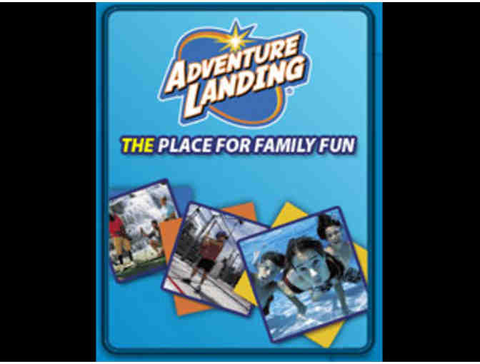 Adventure Landing 60 Arcade Tokens and 4 free WOW! Factory Admissions Certificate