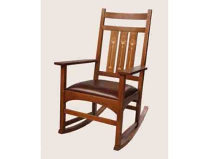 Stickley, Audi and Company offers an Oak Harvey Ellis Rocker with Inlay - Photo 1