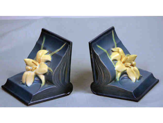 PAIR OF ROSEVILLE BOOKENDS