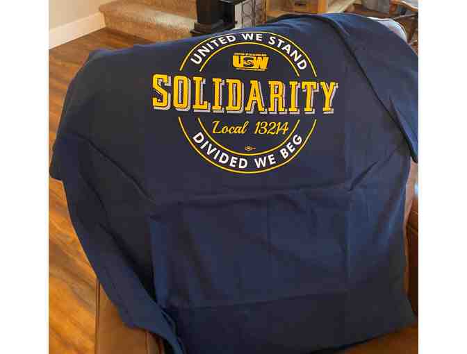 Navy Blue USW Local 13214 Solidarity Shirt - Photo 1