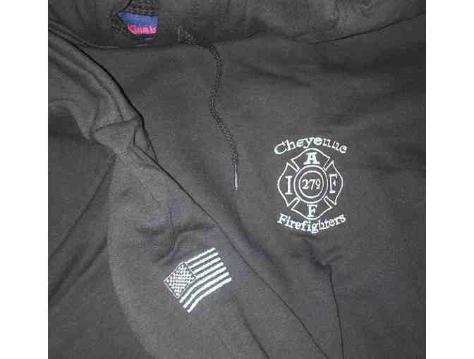 Cheyenne Firefighters Premium Embroidered Hoodie Size L - Photo 1