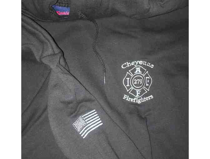 Cheyenne Firefighters Premium Embroidered Hoodie Size M - Photo 1