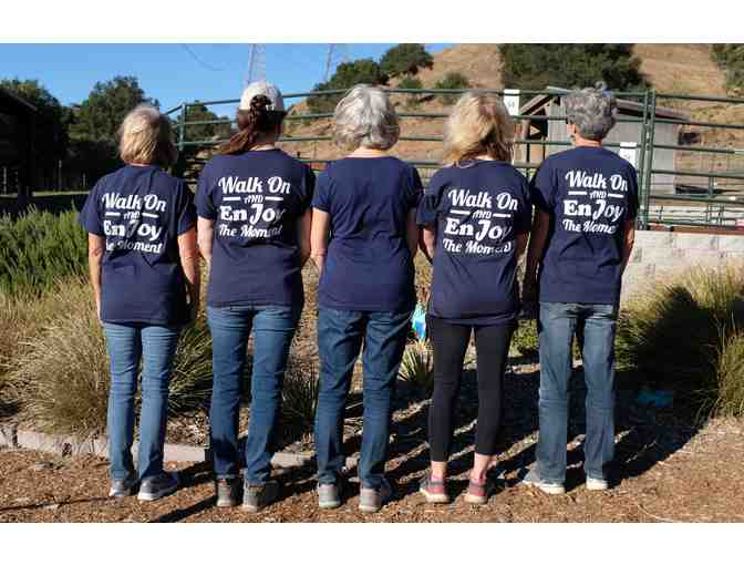 1 Xenophon Navy Blue Long Sleeve 'Walk on and Enjoy the moment' Shirt (buyer chooses size)