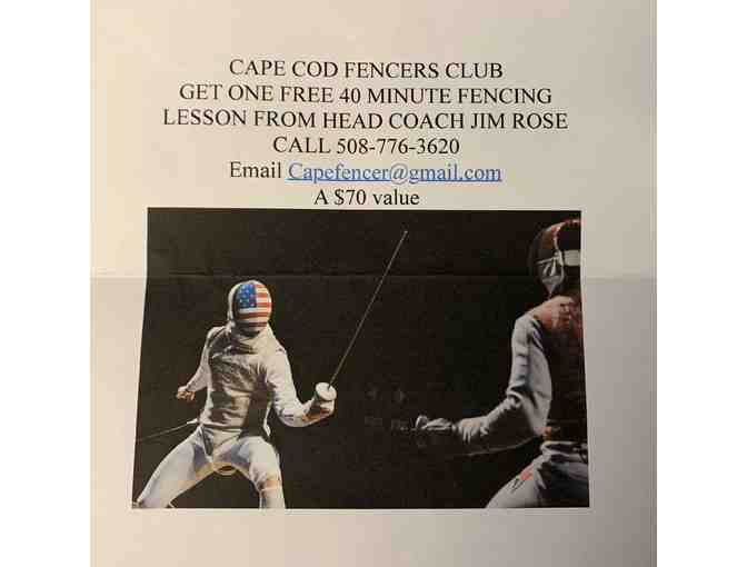 Cape Cod Fencers Club 40 minute Lesson (w/Jim Rose) - Photo 1