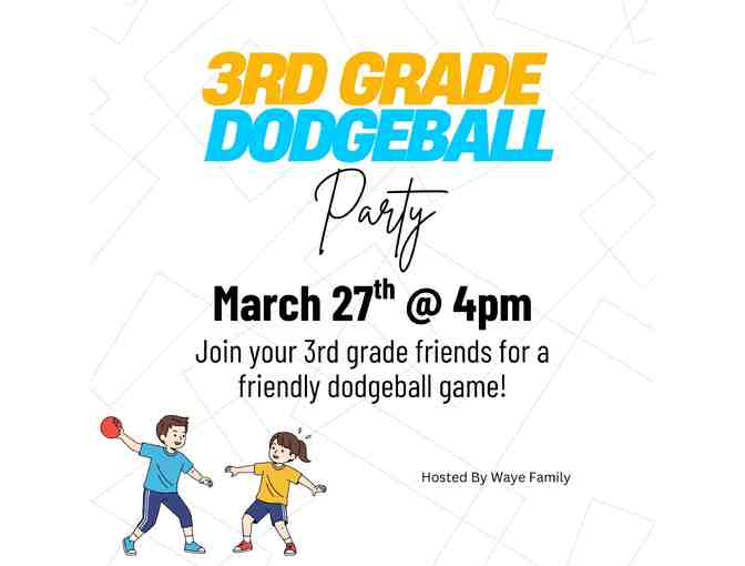 3rd Grade Dodgeball Party! - Photo 1
