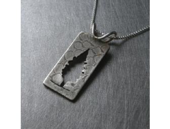 Mixed Metal Reversible Cedar Tree Pendant