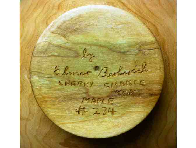 Handcrafted Wooden Bowl By Elmer Berberich