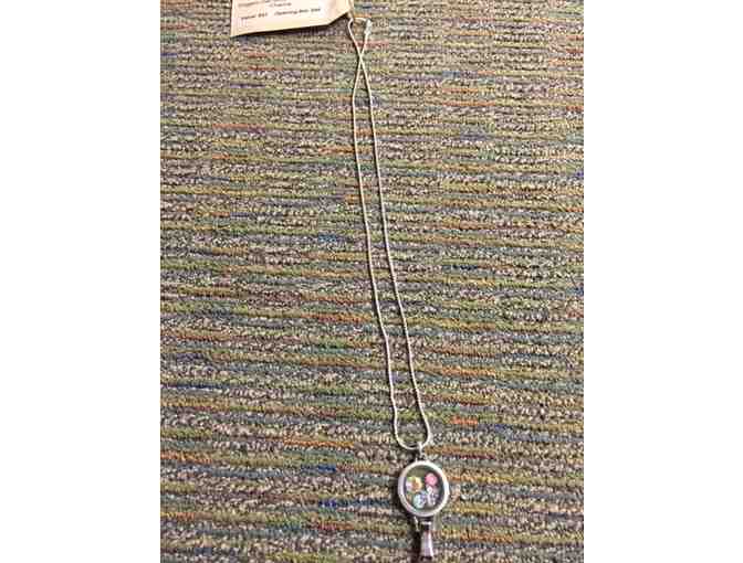 Origami Owl Silver Lanyard and Charms