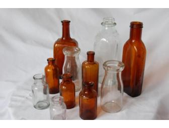 11 Antique Bottles