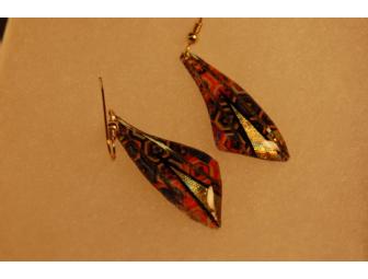 Pair of earrings by Metallic Art Graphics