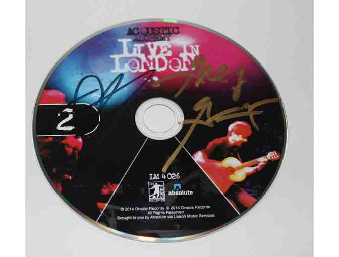 ACOUSTIC ALCHEMY AUTOGRAPHED POSTER AND DOUBLE CD