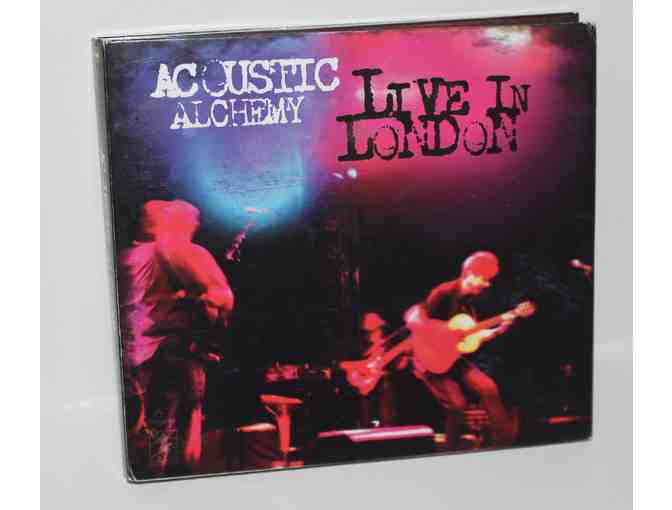 ACOUSTIC ALCHEMY AUTOGRAPHED POSTER AND DOUBLE CD