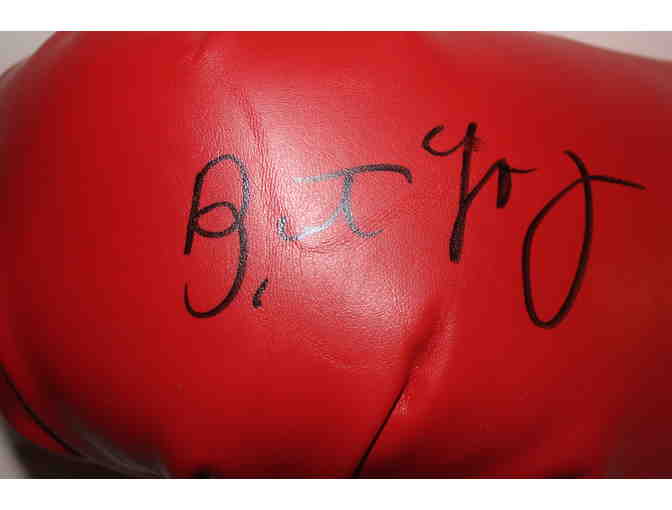 ROCKY'S BURT YOUNG AUTOGRAPHED EVERLAST BOXING GLOVE AND PHOTO