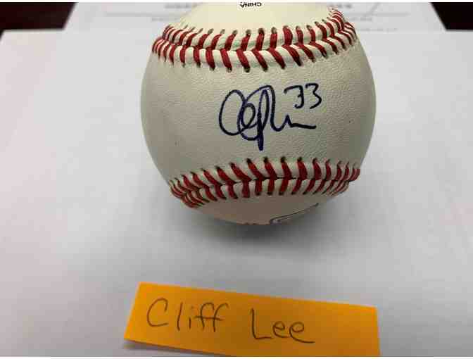 Cliff Lee Autographed Baseball