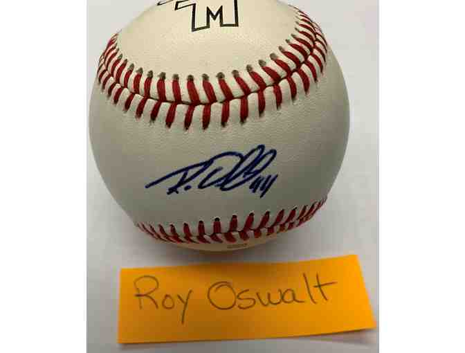 Roy Oswalt Autographed Baseball