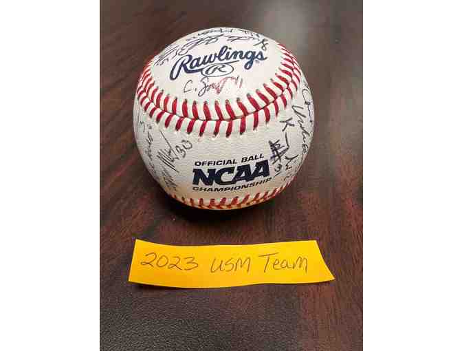 Southern Mississippi University Baseball Team Autographed Ball