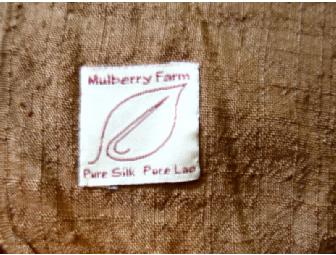 Mulberry Farm Pure Silk Brown Shawl