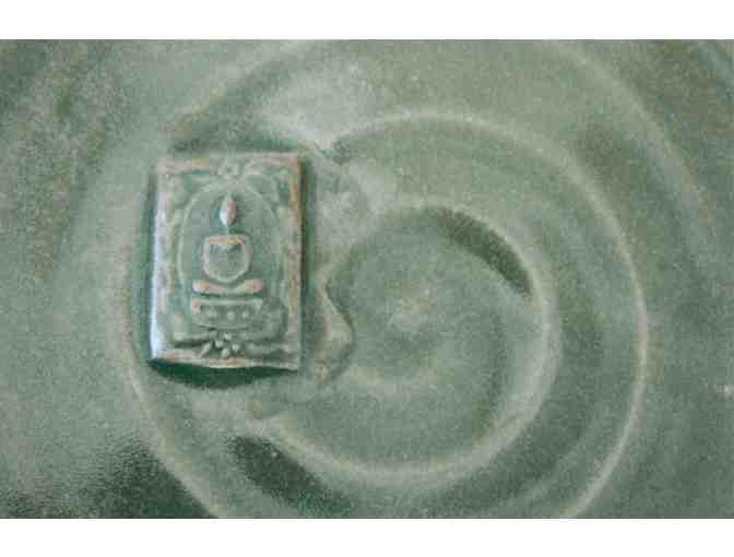 Wheel-Thrown Buddha Platter By Jill Montoni of Great Marsh Studios