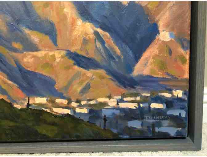 Mountain scape painting