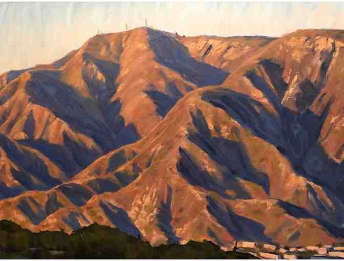 Mountain scape painting