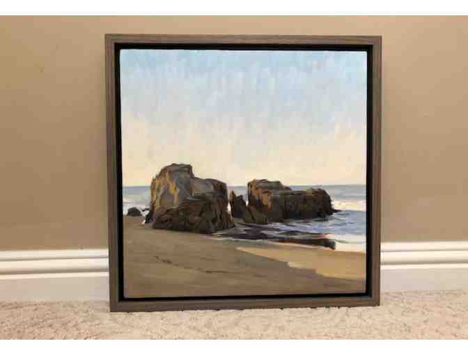 Beach scene set of paintings