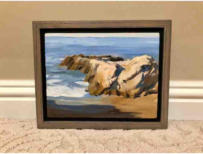 Beach scene set of paintings