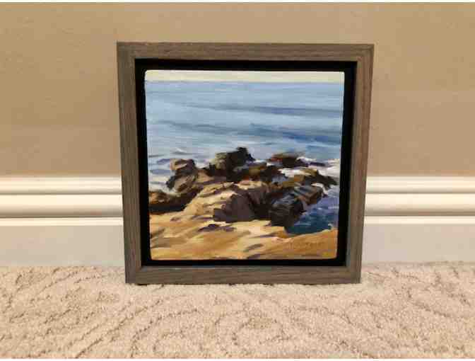 Beach scene set of paintings