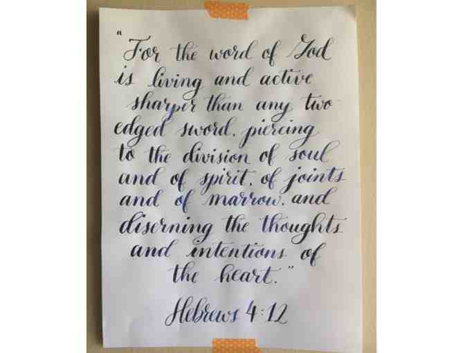 Custom Caligraphy piece