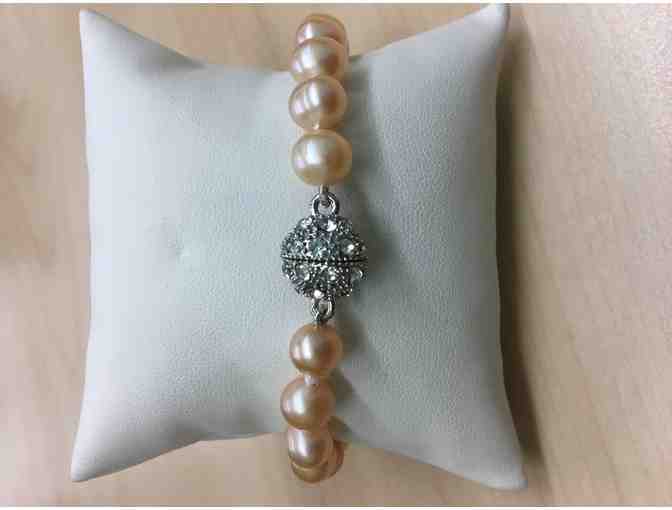 Fresh Water Pearl Bracelet - Peach