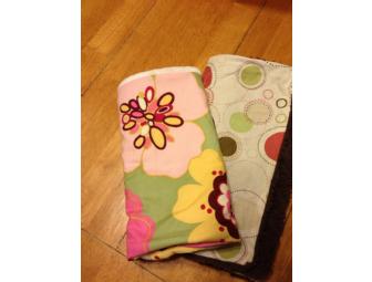 Nursing Cover, Burp Cloths, and Pacifier Holders for Girl