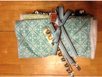 Nursing Cover, Burp Cloths, and Pacifier Holders for Boy