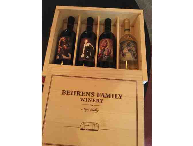 BEHRENS FAMILY WINERY- Wooden Box of 4 750mL - Photo 1