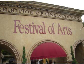 The Festival Of Arts Laguna Beach, CA Four VIP Passes