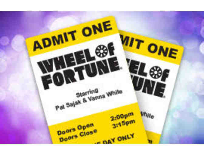 Four production passes for a Wheel of Fortune taping-Culver City, CA - Photo 1
