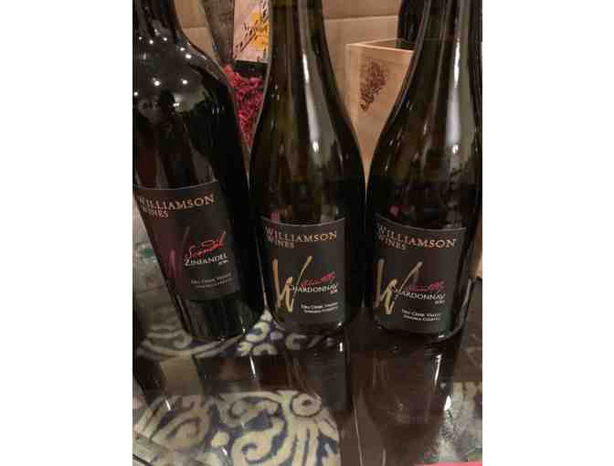 Williamson Wines Trio- 2011 & 2012 Chardonnay + 2016 Scandal Zinfandel