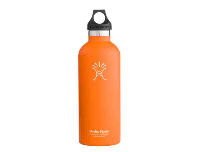 Hydro Flask Water Bottle - 18oz Narrow Mouth, Orange Zest