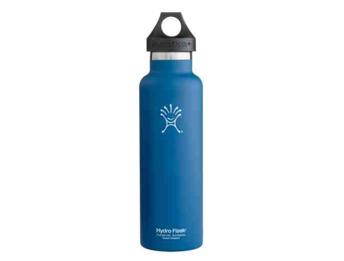 Hydro Flask Water Bottle - 21oz Standard Mouth, Everest Blue