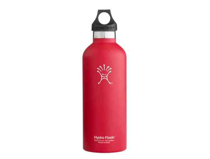 Hydro Flask Water Bottle - 18oz Narrow Mouth, Lychee Red