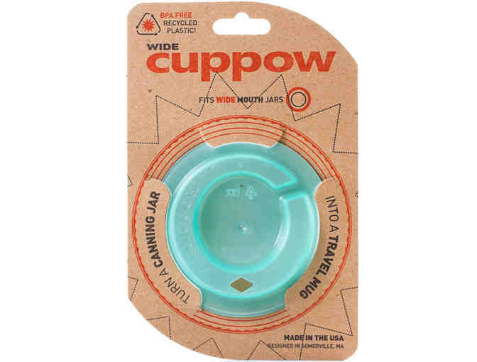 Cuppow Green Canning Jar Drinking Lid - Wide Mouth