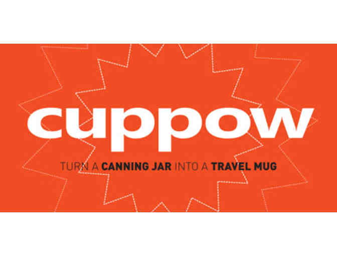 Cuppow Orange Mason Jar Lunchbox Adapter and Jar Combo