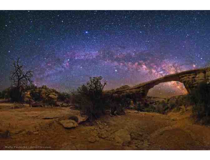 'Natural Bridges at Night' 11 x 14 Matted Photo by Wally Pacholka