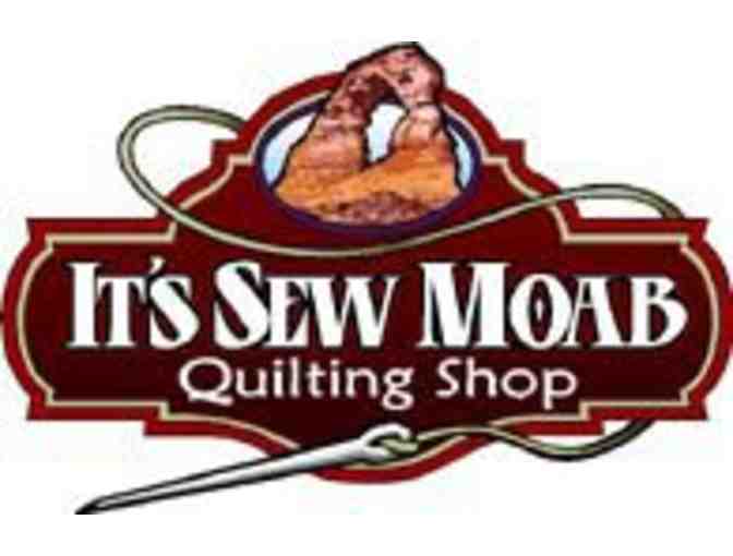 $20 Gift Certificate, Fat Quarter, & 3 Spools of Thread from It's Sew Moab!
