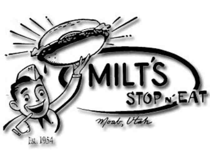 Milt's Stop & Eat Eggplant T-Shirt, Large Women's