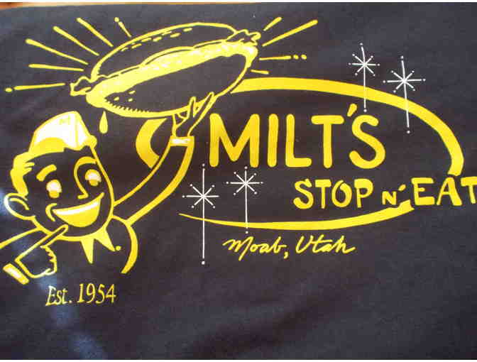 Milt's Stop & Eat Navy Blue T-Shirt, Small Unisex