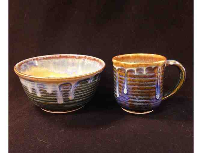 Stoneware Mug & Bowl Set by Local Ceramic Artist Jessica Dye