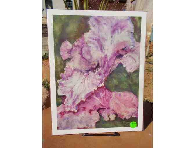 'Iris' Oil Pastel Print by Artist Larry Thomas from Gallery Moab
