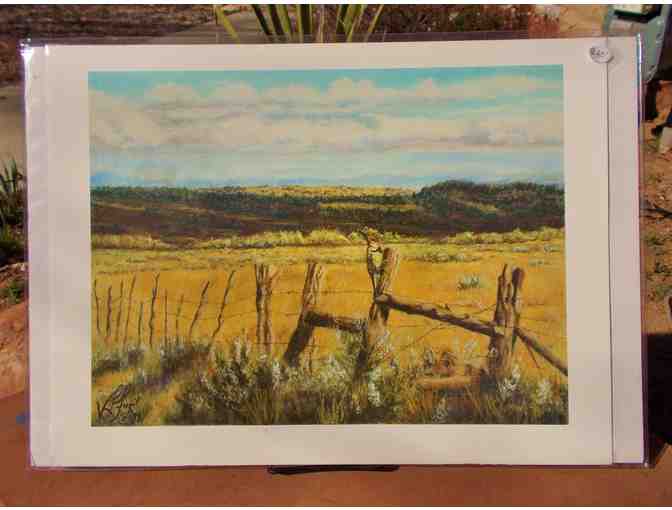 Pastel Print by Artist Victoria Fugit - 'Desert Field' from Gallery Moab