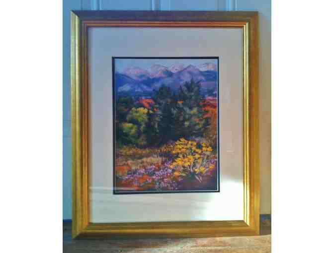'My Backyard' Framed Pastel Print by Artist Peggy Harty from Gallery Moab