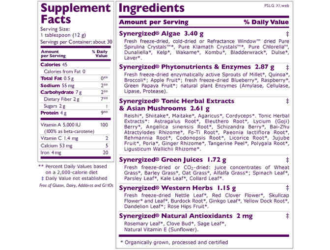 Pure Synergy Superfood by The Synergy Company