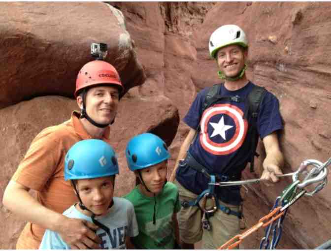 Guided Family Canyoneering or Rock Climbing Trip for 4!